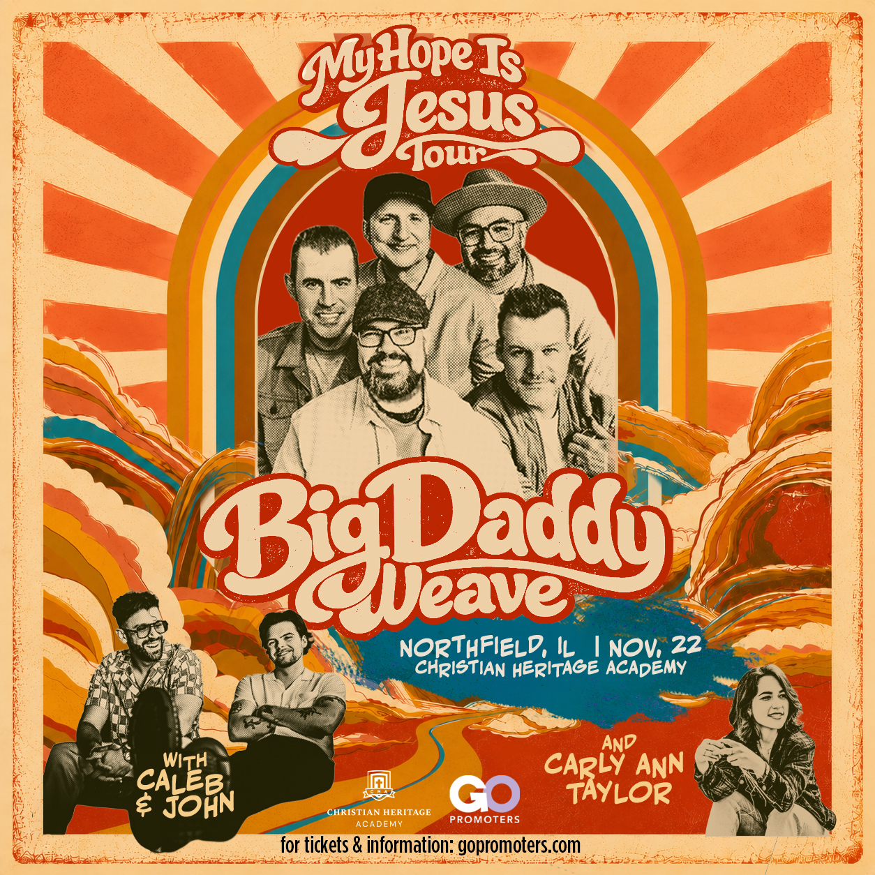 "My Hope is Jesus" with Big Daddy Weave to Come to CHA on November 22